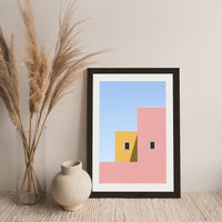 Faceade Art Print Black Frame | Bombinate Faceade Art Print Black Frame | Bombinate