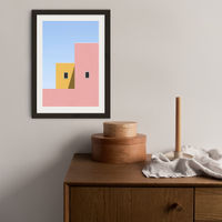Faceade Art Print Black Frame | Bombinate Faceade Art Print Black Frame | Bombinate