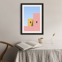 Faceade Art Print Black Frame | Bombinate Faceade Art Print Black Frame | Bombinate