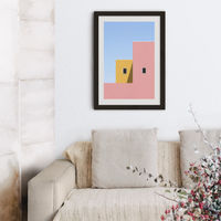 Faceade Art Print Black Frame | Bombinate Faceade Art Print Black Frame | Bombinate