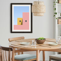 Faceade Art Print Black Frame | Bombinate Faceade Art Print Black Frame | Bombinate