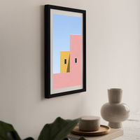 Faceade Art Print Black Frame | Bombinate Faceade Art Print Black Frame | Bombinate