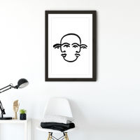 Merged Faces III Art Print Black Frame | Bombinate Merged Faces III Art Print Black Frame | Bombinate