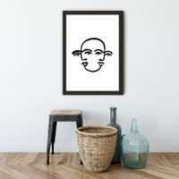 Merged Faces III Art Print Black Frame | Bombinate Merged Faces III Art Print Black Frame | Bombinate