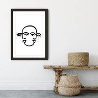 Merged Faces III Art Print Black Frame | Bombinate Merged Faces III Art Print Black Frame | Bombinate