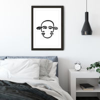 Merged Faces III Art Print Black Frame | Bombinate Merged Faces III Art Print Black Frame | Bombinate