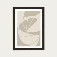 Flourish No 02 - Sand Art Print Black Frame | Bombinate Flourish No 02 - Sand Art Print Black Frame | Bombinate