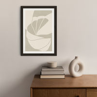 Flourish No 02 - Sand Art Print Black Frame | Bombinate Flourish No 02 - Sand Art Print Black Frame | Bombinate