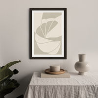 Flourish No 02 - Sand Art Print Black Frame | Bombinate Flourish No 02 - Sand Art Print Black Frame | Bombinate
