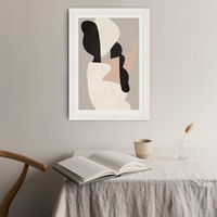 Interact No 1 Art Print White Frame | Bombinate Interact No 1 Art Print White Frame | Bombinate