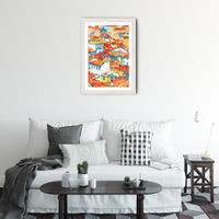 Verona Ulice Art Print White Frame | Bombinate Verona Ulice Art Print White Frame | Bombinate