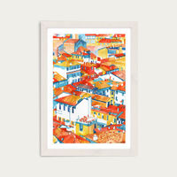 Verona Ulice Art Print White Frame | Bombinate Verona Ulice Art Print White Frame | Bombinate
