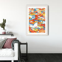 Verona Ulice Art Print White Frame | Bombinate Verona Ulice Art Print White Frame | Bombinate