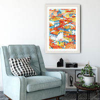 Verona Ulice Art Print White Frame | Bombinate Verona Ulice Art Print White Frame | Bombinate