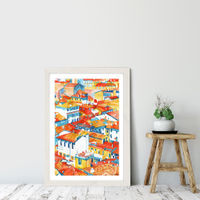 Verona Ulice Art Print White Frame | Bombinate Verona Ulice Art Print White Frame | Bombinate