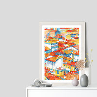 Verona Ulice Art Print White Frame | Bombinate Verona Ulice Art Print White Frame | Bombinate