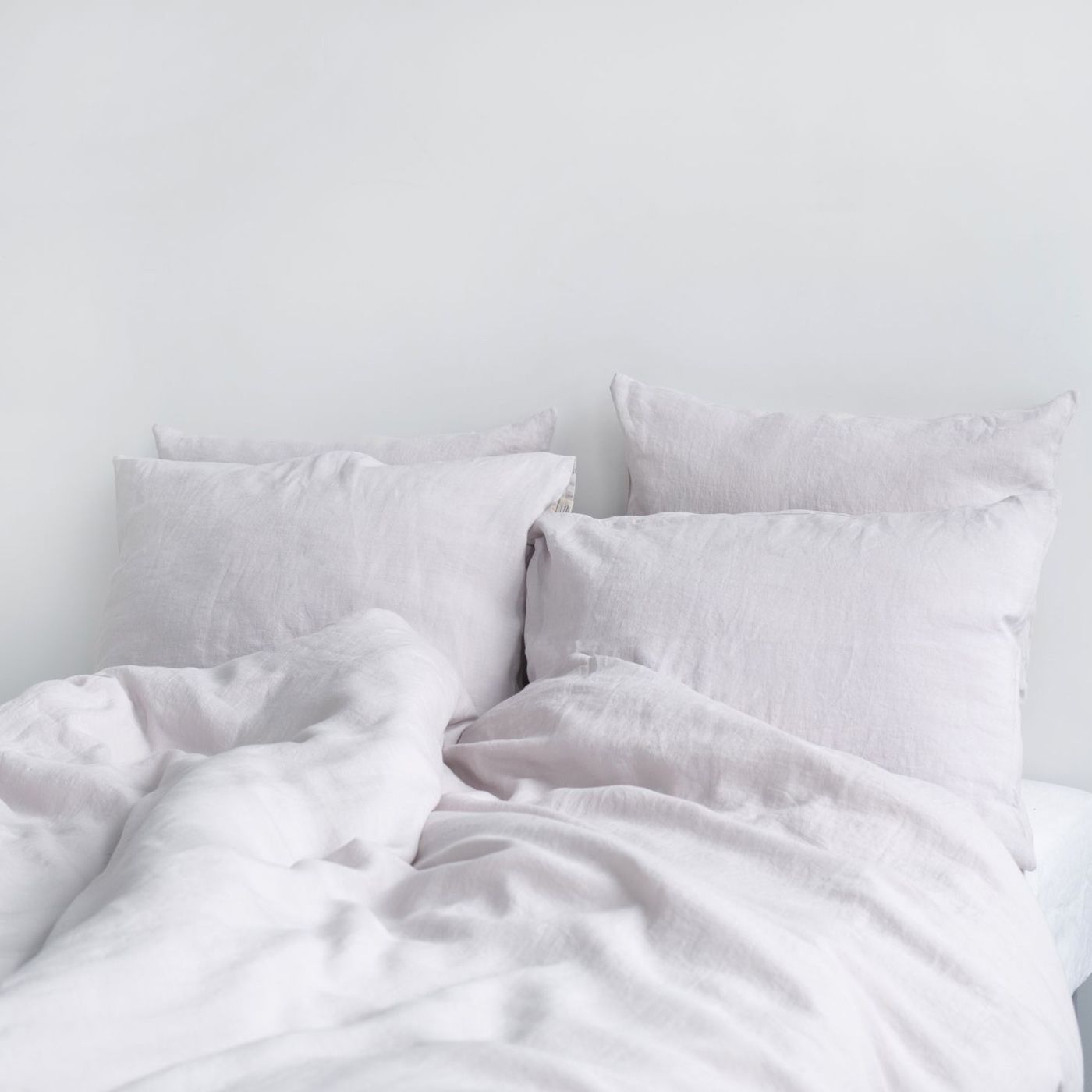Silver Washed Linen Bed Set | Bombinate