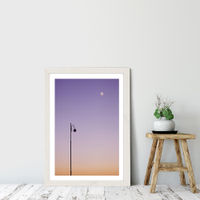 Moonlight Art Print White Frame | Bombinate Moonlight Art Print White Frame | Bombinate