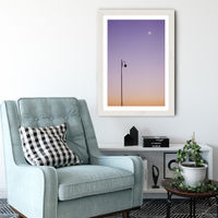 Moonlight Art Print White Frame | Bombinate Moonlight Art Print White Frame | Bombinate