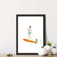Sup Art Print Black Frame | Bombinate Sup Art Print Black Frame | Bombinate