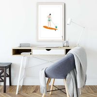 Sup Art Print White Frame | Bombinate Sup Art Print White Frame | Bombinate