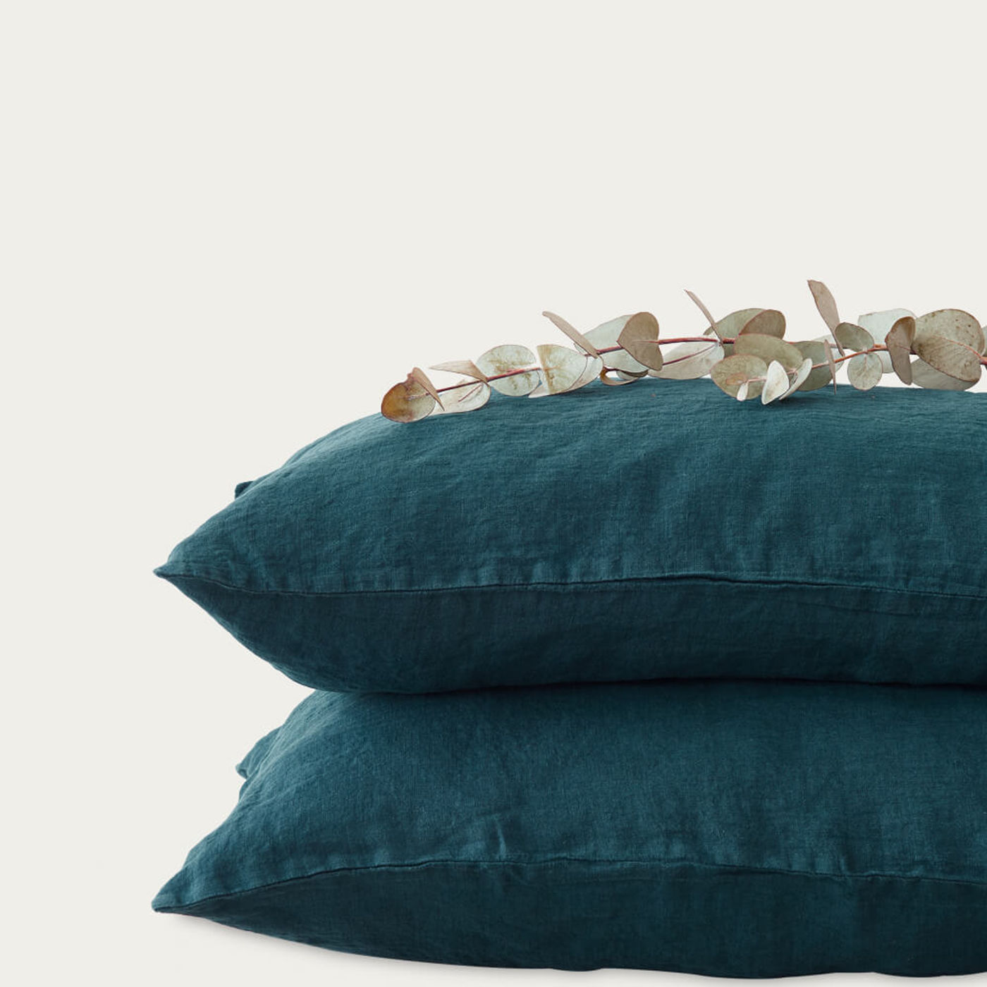 Deep Water Washed Linen Bed Set | Bombinate