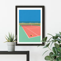 Tennis Court in The Desert Art Print Black Frame | Bombinate Tennis Court in The Desert Art Print Black Frame | Bombinate
