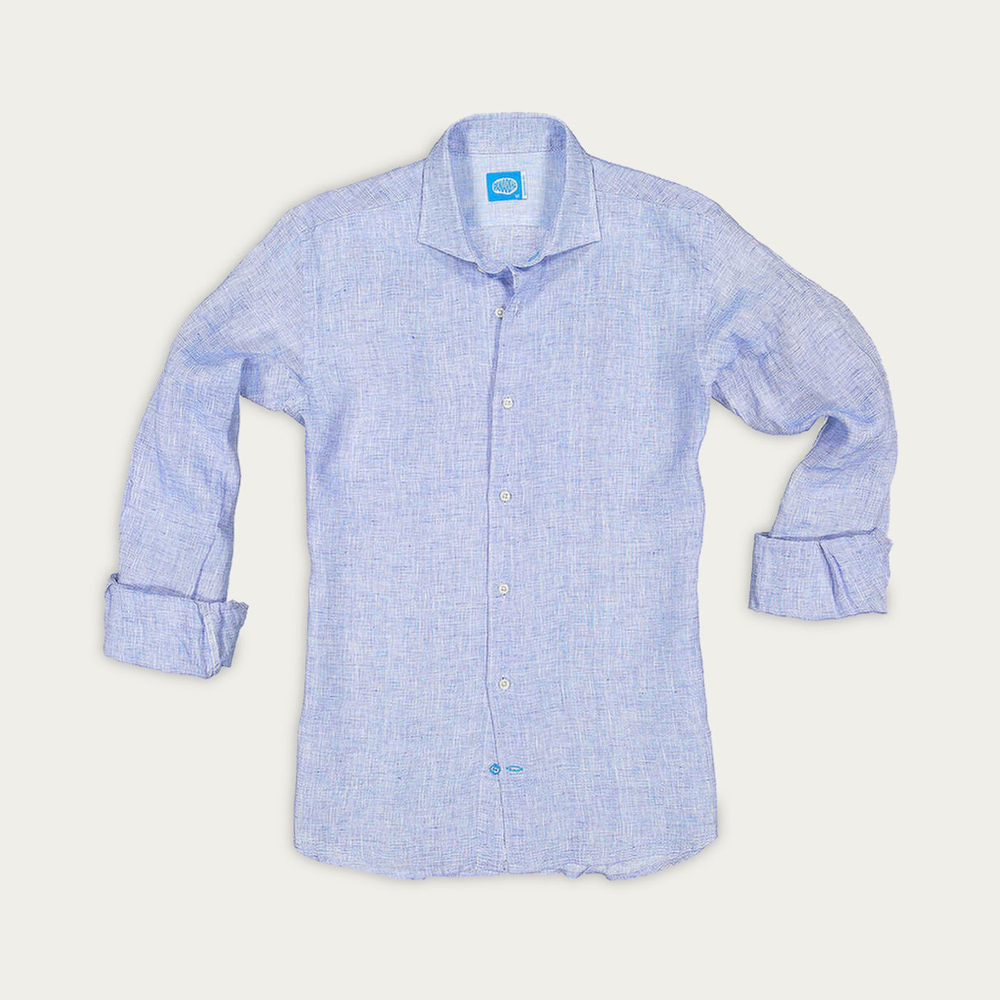 Blue Fiji Linen Shirt | Bombinate