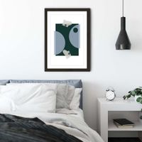 Black Frame Blue & Green Art Print | Bombinate Black Frame Blue & Green Art Print | Bombinate