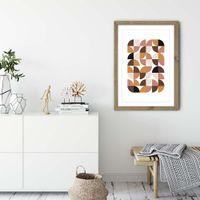 Oak Frame Geometric I Art Print | Bombinate Oak Frame Geometric I Art Print | Bombinate