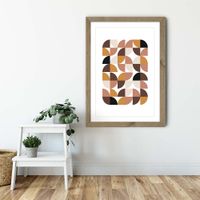 Oak Frame Geometric I Art Print | Bombinate Oak Frame Geometric I Art Print | Bombinate