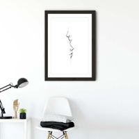 Black Frame Kiss Me By Your Heart Art Print | Bombinate Black Frame Kiss Me By Your Heart Art Print | Bombinate
