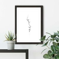 Black Frame Kiss Me By Your Heart Art Print | Bombinate Black Frame Kiss Me By Your Heart Art Print | Bombinate