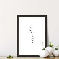 Black Frame Kiss Me By Your Heart Art Print | Bombinate Black Frame Kiss Me By Your Heart Art Print | Bombinate