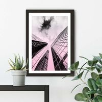 Black Frame Rose Grey & Brown Art Print | Bombinate Black Frame Rose Grey & Brown Art Print | Bombinate