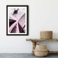 Black Frame Rose Grey & Brown Art Print | Bombinate Black Frame Rose Grey & Brown Art Print | Bombinate
