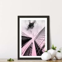 Black Frame Rose Grey & Brown Art Print | Bombinate Black Frame Rose Grey & Brown Art Print | Bombinate