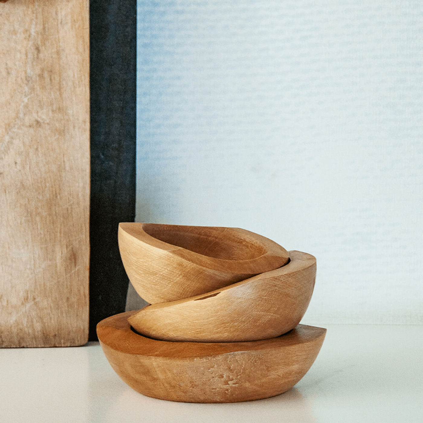 Set of 3 Wooden Bowls | Bombinate
