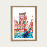 Venice Art Print Oak Frame | Bombinate Venice Art Print Oak Frame | Bombinate