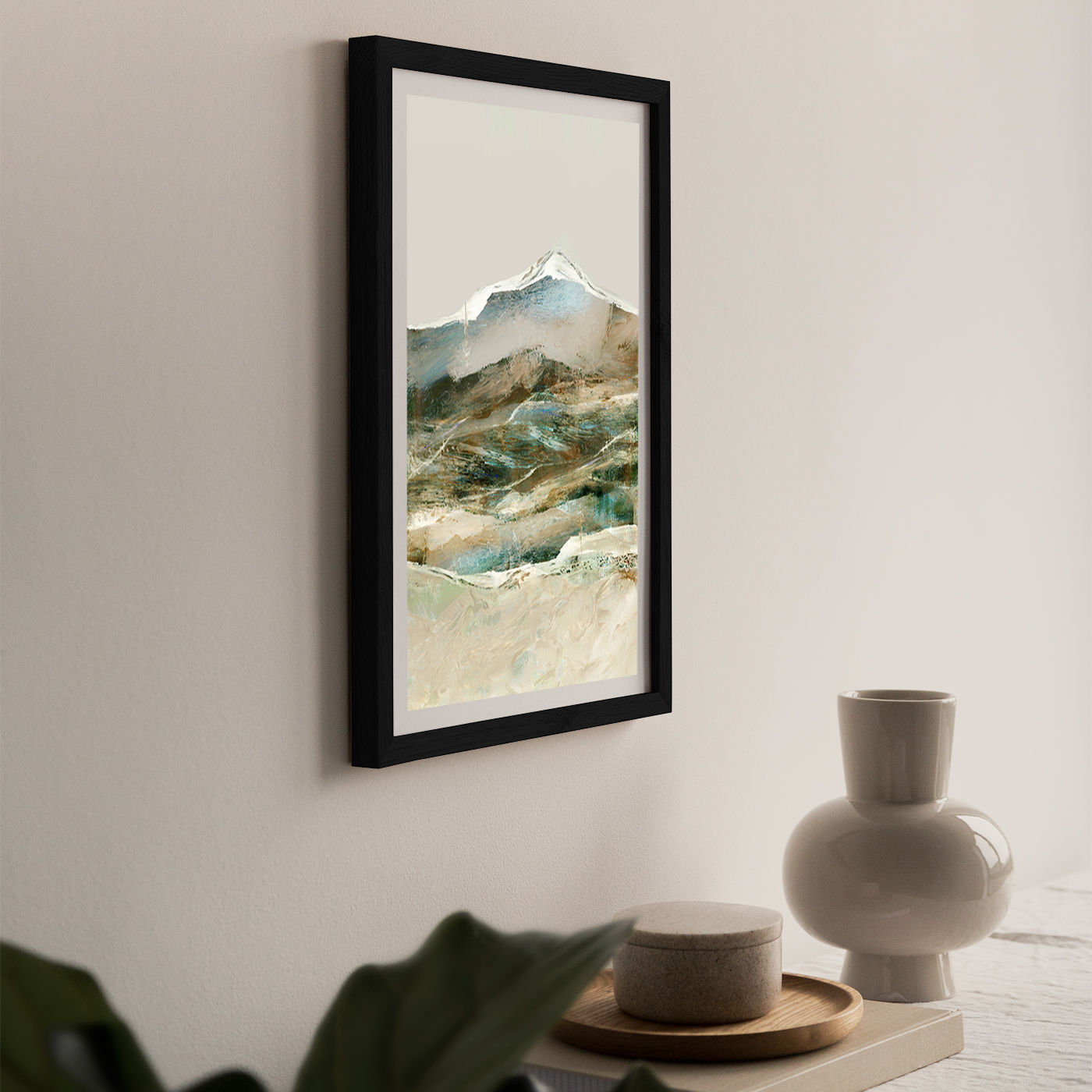 Cordillera Art Print Black Frame | Bombinate