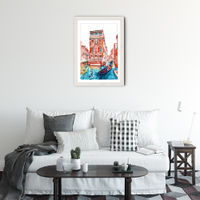 Venice Art Print White Frame | Bombinate Venice Art Print White Frame | Bombinate
