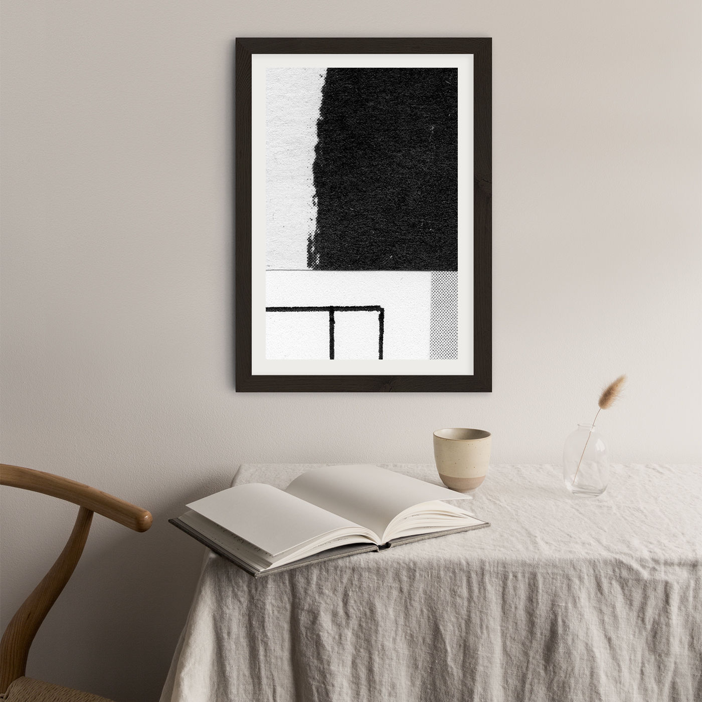 Research N°006 Art Print Black Frame | Bombinate