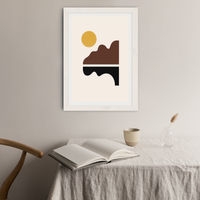 Big Sur Art Print White Frame | Bombinate Big Sur Art Print White Frame | Bombinate