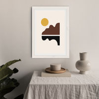 Big Sur Art Print White Frame | Bombinate Big Sur Art Print White Frame | Bombinate