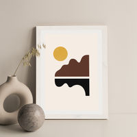 Big Sur Art Print White Frame | Bombinate Big Sur Art Print White Frame | Bombinate