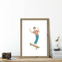 Brah Art Print Oak Frame | Bombinate Brah Art Print Oak Frame | Bombinate