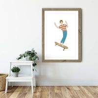 Brah Art Print Oak Frame | Bombinate Brah Art Print Oak Frame | Bombinate