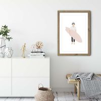 Grom Art Print Oak Frame | Bombinate Grom Art Print Oak Frame | Bombinate