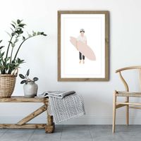 Grom Art Print Oak Frame | Bombinate Grom Art Print Oak Frame | Bombinate