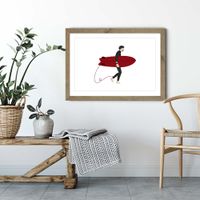 Hero Art Print Oak Frame | Bombinate Hero Art Print Oak Frame | Bombinate